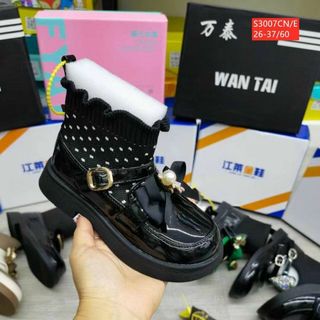 Giày boots trẻ em phong cách sành điệu S3007