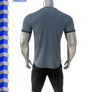 Đồ đá banh, quần áo bóng đá CLB Paris Saint-Germain màu xám - Thun lạnh co giãn - Full size từ S đến 2XL