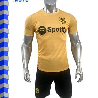 Quần áo bóng đá CLB Barcelona màu vàng - Vải thun lạnh - Size từ S đến 2XL giá sỉ