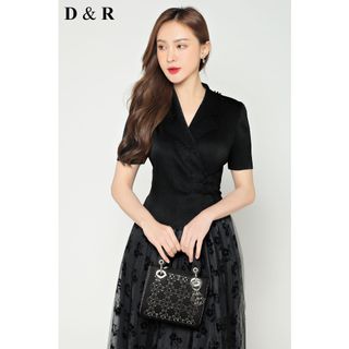 Đầm xếp ly hoa nhí Quảng Châu cao cấp D5432