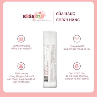 Bịch tã dán ROSE BABY Việt Nam chống hăm đủ size NB, S, M, L an toàn cho bé