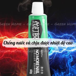 Keo siêu dính Nhật Bản No More Nail tuýp 60g Keo siêu dán tường dán giày gỗ thuỷ tinh đa năng chống thấm nước hàng chuẩn
