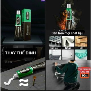Keo siêu dính Nhật Bản No More Nail tuýp 60g Keo siêu dán tường dán giày gỗ thuỷ tinh đa năng chống thấm nước hàng chuẩn