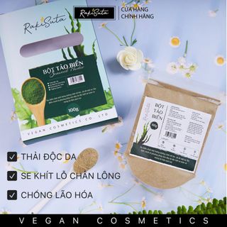 Bột mặt nạ tảo biển thải độc da se khít lỗ chân lông Rakisuta 100g