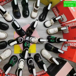 Giày boots trẻ em chất da mềm phối cổ chun co giãn S3056