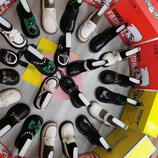 Giày boots trẻ em chất da mềm phối cổ chun co giãn S3056