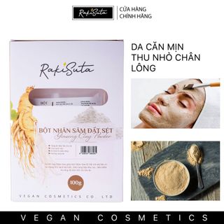 Bột mặt nạ nhân sâm đất sét tăng đàn hồi da Rakisuta 100g