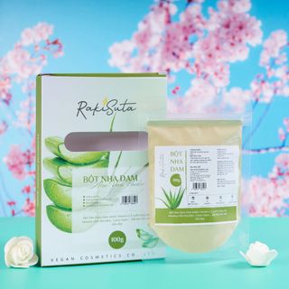 Bột mặt nạ nha đam dưỡng ẩm tái tạo da Rakisuta 100g