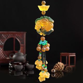 KHÁNH TREO XE Ô TÔ CÁ CHÉP HÓA RỒNG PHONG THỦY