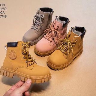 Giày boots trẻ em chất da buộc dây siêu đẹp 143