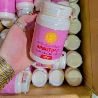 Kem Kích Trắng Body whitening collagen arbutin 250gr (bông cúc màu hồng) giá sỉ