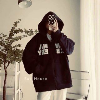 Áo khoác chống nắng logo in an bob na ery nón 2 lớp form dưới 65kg đẹp