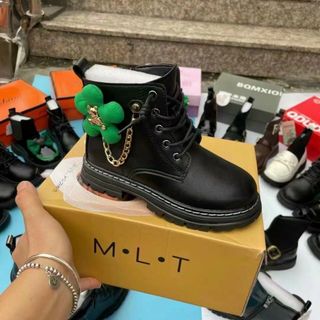 Giày boots trẻ em chất da mềm kiểu xinh xắn S3132