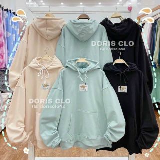 Áo hoodie thêu dán lên form đẹp, tay phồng