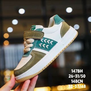 Giày thể thao trẻ em chất da mềm quai dán đẹp 26-31