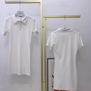 Đầm cổ polo thun gân dưới 55 ký