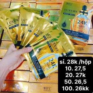 Hộp 10 miếng mặt nạ vàng 24k GoldZan (hộp) giá sỉ