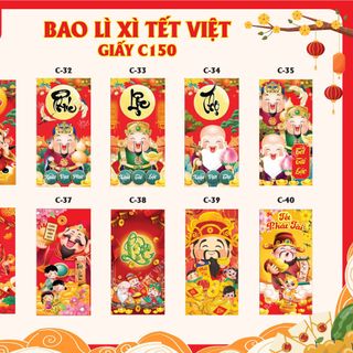 LÌ XÌ ĐỎ TRUYỀN THỐNG 2023