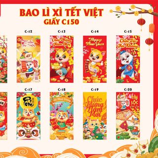 LÌ XÌ ĐỎ TRUYỀN THỐNG 2023