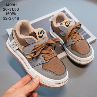 Giày thể thao trẻ emquai dán phối dây buộc đẹp 26-31