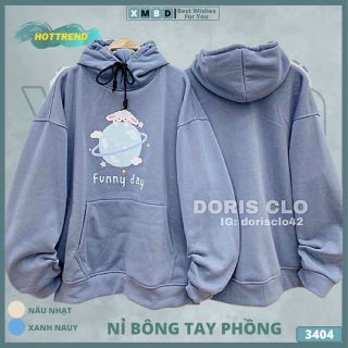 Áo hoodie tay phòng funny day form bự vải đẹp giá sỉ