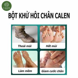 Bột khử mùi thảo mộc Calen ngăn ngừa mùi hôi chân hôi nách vĩnh viễn, Bột thảo mộc giảm mùi hôi chân hôi nách cao cấp