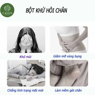 Bột khử mùi thảo mộc Calen ngăn ngừa mùi hôi chân hôi nách vĩnh viễn, Bột thảo mộc giảm mùi hôi chân hôi nách cao cấp