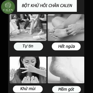 Bột khử mùi thảo mộc Calen ngăn ngừa mùi hôi chân hôi nách vĩnh viễn, Bột thảo mộc giảm mùi hôi chân hôi nách cao cấp