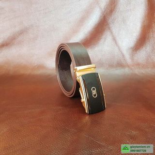 Dây thắt lưng nam da bò khóa lăn cao cấp TL409