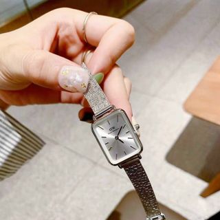 ĐỒNG HỒ D W CHỮ NHẬT LƯỚI NỮ