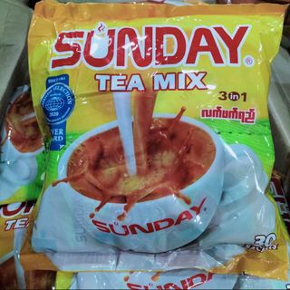 Trà Sữa Sunday Teamix Chính Hãng Trà Sữa Tự Pha Date 2023 Bịch 30 Gói Queen Myanmar