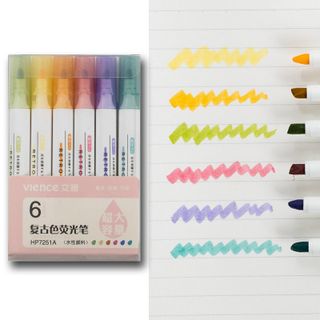 Bút dạ quang sét 6 màu giá sỉ