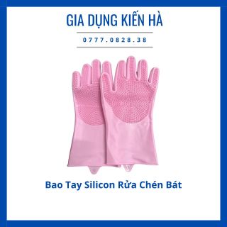 Bao Tay Silicon Rửa Chén Găng Tay Rửa Bát Vệ Sinh Nhà Cửa Đa Năng