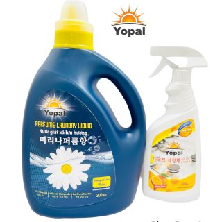 [Tặng kèm xịt tẩy đa năng]Nước giặt xả hữu cơ Yopal-an toàn cho làn da nhạy cảm kể cả làn da trẻ em