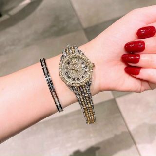 ĐỒNG HỒ ROLLEX ĐÁ FULL LA MÃ NỮ