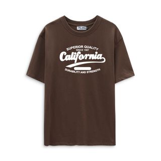 BIGSIZE - Áo thun nam tay ngắn cotton khô form bigsize 70kg - 130kg - cali fornia
