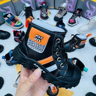 Giày boots trẻ em buộc dây đẹp S3178