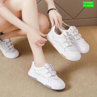 Giày thể thao nữ trắng đế thấp đẹp S3184