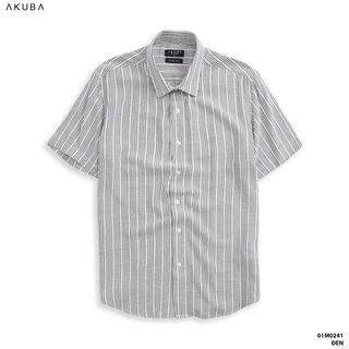 ÁO SƠ MI TAY NGẮN SỌC AKUBA 01M0241