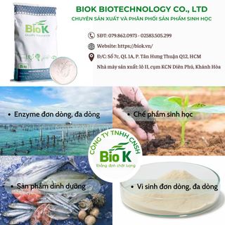 Tìm đối tác, nhà phân phối và đại lý các sản phẩm chế phẩm sinh học, vi sinh, enzyme trong ngành thủy sản - BIOK TECHNOLOGY giá sỉ