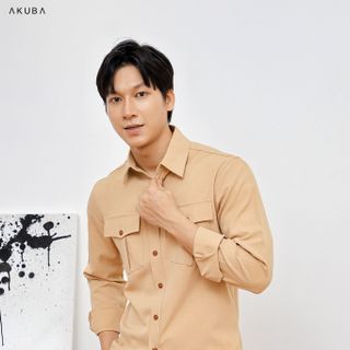 ÁO SƠ MI TAY DÀI AKUBA 01J0479