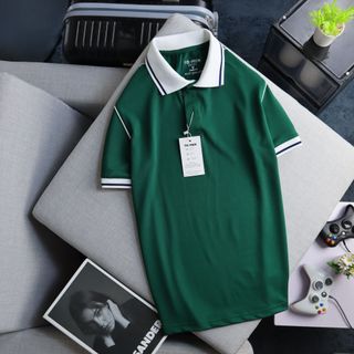ÁO THUN POLO NAM POLY CÁ SẤU PHỐI VAI NHIỀU MÀU