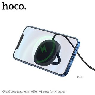 ĐẾ SẠC NHANH KHÔNG DÂY 15W KIÊM GIÁ ĐỠ ĐIỆN THOẠI - HOCO CW35 giá sỉ