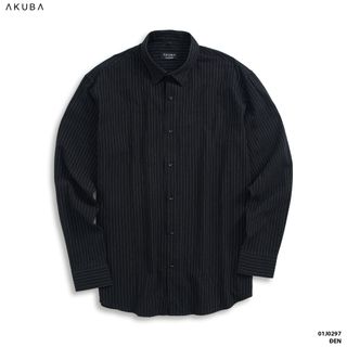 ÁO SƠ MI TAY DÀI HỌA TIẾT SỌC AKUBA 01J0297