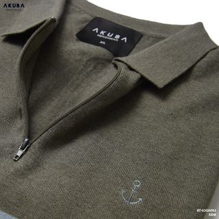 ÁO LEN TAY NGẮN KIỂU DÁNG POLO AKUBA 02G0092