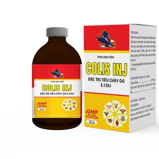 Thuốc Thú Y Colis INJ Châu Thành Đặc Trị Tiêu Chảy Cho Heo, Dê, Chó, Mèo chai 100ml giá sỉ