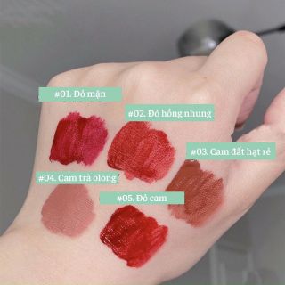 Set son kem Danmolu xanh 5 cây