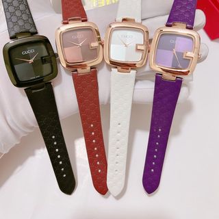 Đồng hồ da guccccci vuông mới
