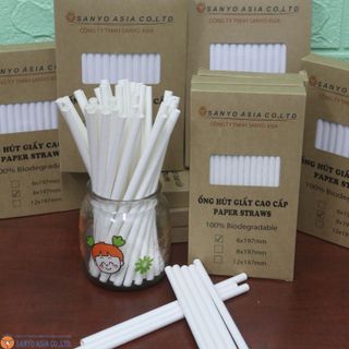 ỐNG HÚT GIẤY CAO CẤP SANYO ASIA - MÀU TRẮNG PHI 6