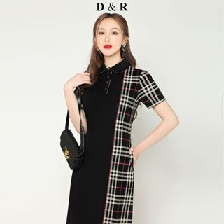Đầm polo nữ bigsize phối màu BBR D2483